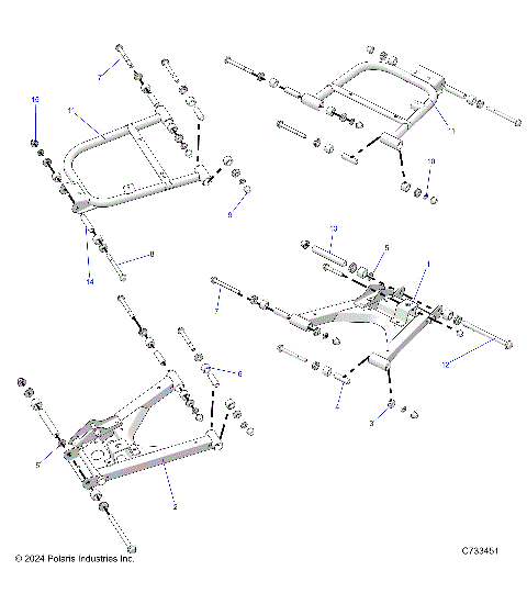 SUSPENSION, REAR CONTROL ARMS -  R25T6E99RM/SM (C700029)