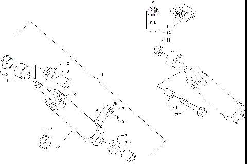 REAR SUSPENSION REAR ARM SHOCK ABSORBER [110325]