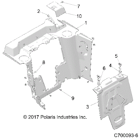 BODY, REAR CLOSEOFF - Z18VGE99AK/AW/BK/BW (C700093-6)