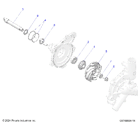 ENGINE, WATERPUMP ASSEMBLY
