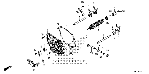 SHIFT DRUM@SHIFT FORK
