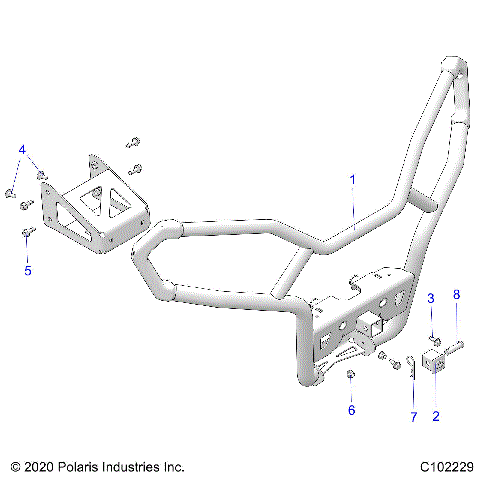 BODY, FRONT BUMPER, UTILITY - A21SEK57AG/BG (C102229)