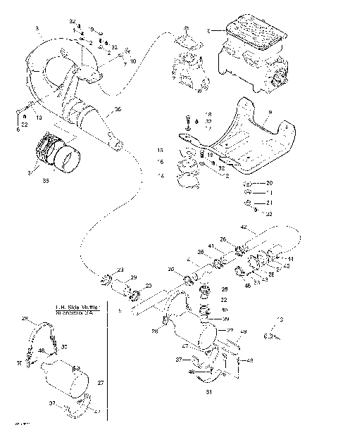 01- Engine Support And Muffler