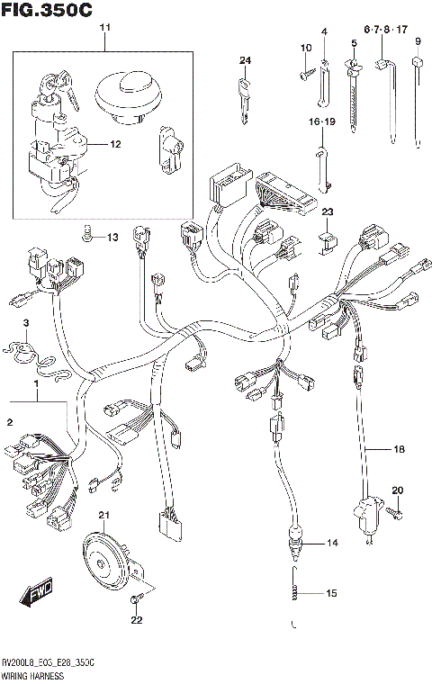 WIRING HARNESS (RV200L8 E33)