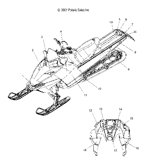 BODY, DECALS - S08PK6FS/FE/PM6FS/FE (49SNOWDECAL08600RMK)