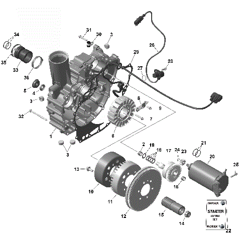 01- ROTAX - Magneto and Electric Starter