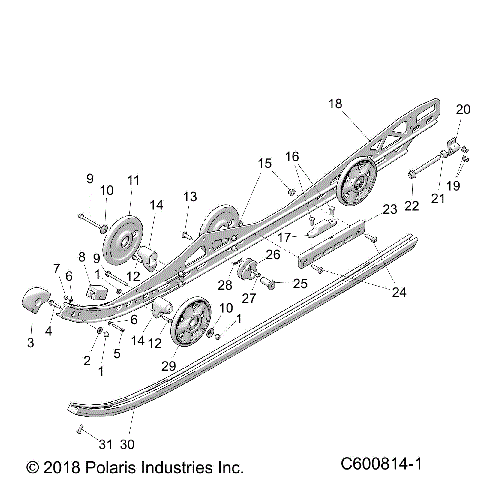 SUSPENSION, RAIL MOUNTING - S19EEC8PS/PEB ALL OPTIONS (C600814-1)