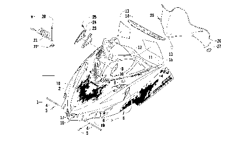 HOOD AND WINDSHIELD ASSEMBLY [91717]