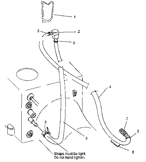 WATER SIPHON SL 780 B964087 and  Intl. SL 780 I964087 (4935523552B010)