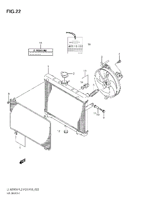 RADIATOR (LT-A500XPZL2 E33)