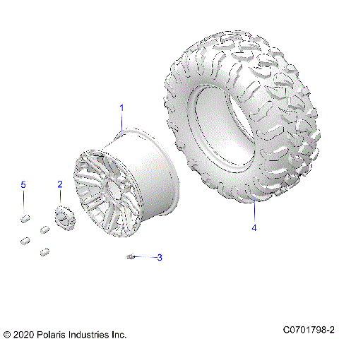 WHEELS, REAR - G21GAJ99AC/AW/BC/BW (C0701798-2)