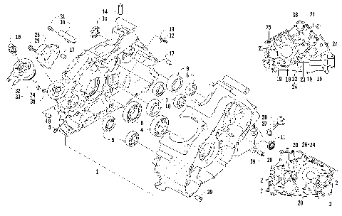 CRANKCASE ASSEMBLY (VIN: 4UF07ATV97T270001 and above) [87295]