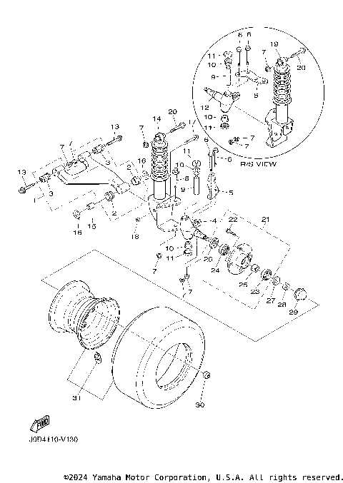 FRONT SUSPENSION & WHEEL