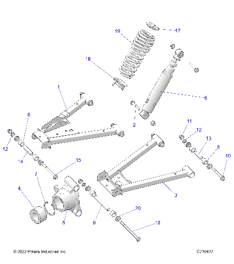 SUSPENSION, REAR - D24M2A57B4/G57B4/U57B4/W57B4 (C730437)