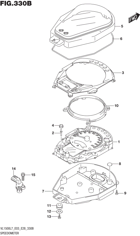 SPEEDOMETER (VL1500BL7 E28)
