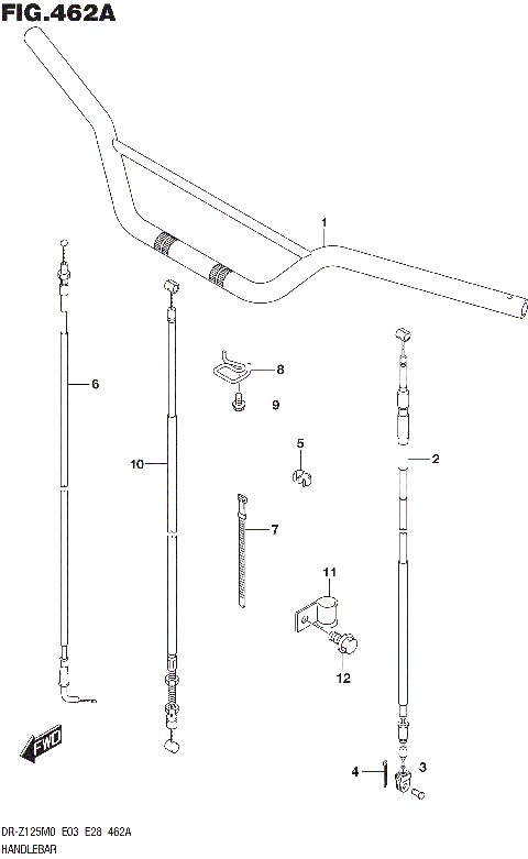 HANDLEBAR (DR-Z125M0 E28)