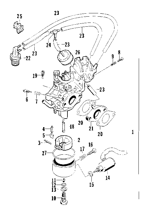 CARBURETOR ASSEMBLY [74900]