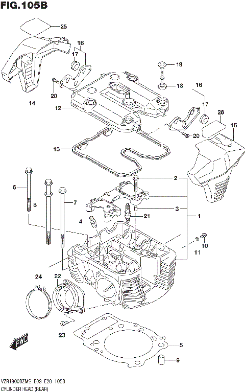 CYLINDER HEAD (REAR)