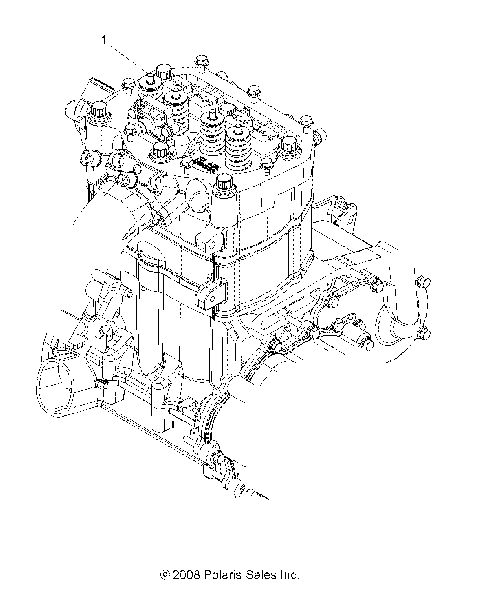 ENGINE, SHORT BLOCK - A11CF76AA (49ATVENGINE096X6)