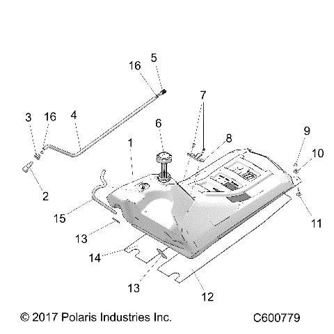 FUEL SYSTEM, FUEL TANK ASM. - S21CBU5BSL (C600779)