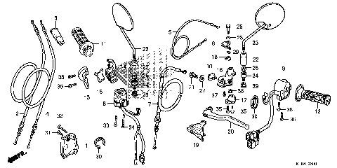 HANDLE LEVER@SWITCH@CABLE