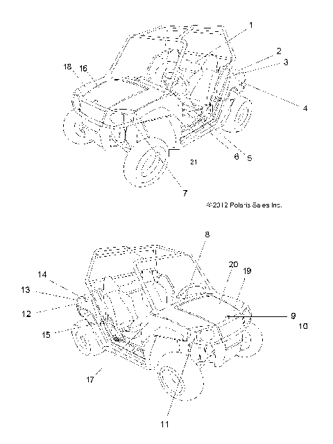 BODY, DECALS - Z16YAV17AB/AF/CAB/CAF (49RGRDECAL13RZR170AB)