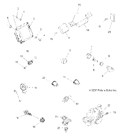 ELECTRICAL, SWITCHES and SENSORS and ECM - A08TN50EA (49ATVELECT08X2500QUAD)