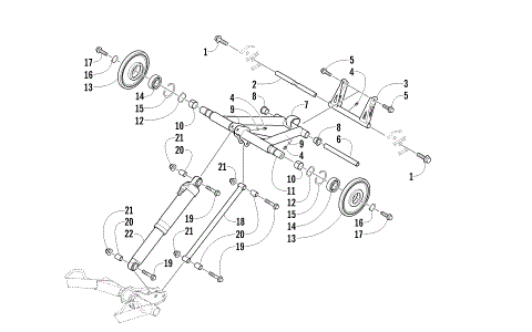 REAR SUSPENSION REAR ARM ASSEMBLY