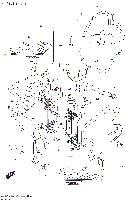 RADIATOR (DR-Z400SM3 E28)
