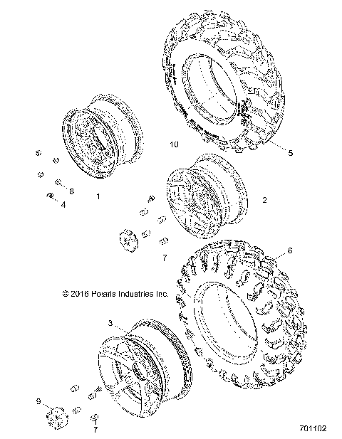 WHEELS, FRONT - Z17VA/E/X87 ALL OPTIONS (701102)