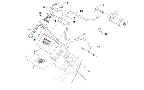 BATTERY AND TRAY ASSEMBLY