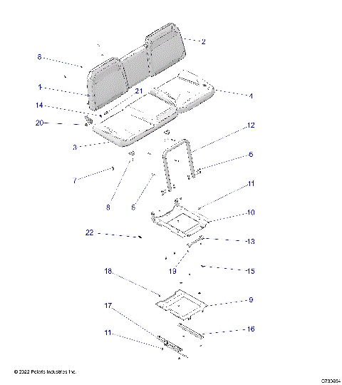BODY, SEAT ASM. AND SLIDER - R25TAS99CM/EM (C730894)