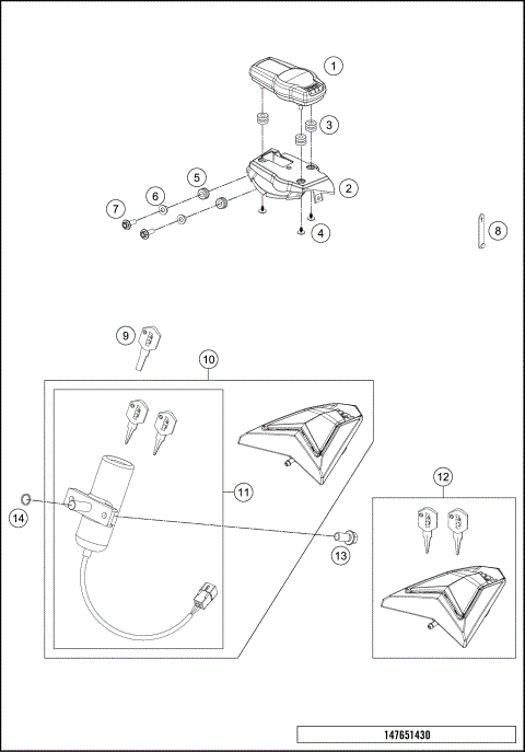 INSTRUMENTS / LOCK SYSTEM