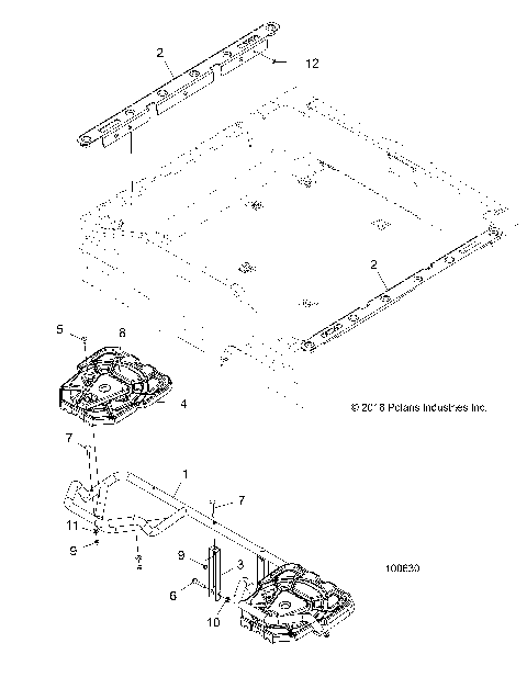 BODY, REAR RACK and BOX SIDE RAILS - A19S6E57R1 [100630]