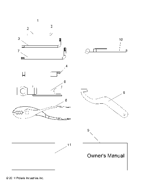 REFERENCES, TOOL KIT and OWNERS MANUALS - R16RVAD1A1 (49RGRTOOL15DCREW)