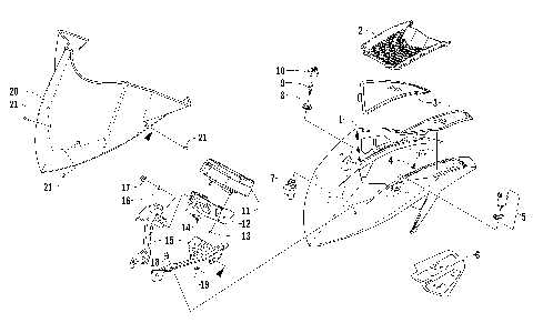WINDSHIELD AND INSTRUMENTS ASSEMBLIES [98942]