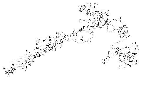 REAR DRIVE GEARCASE ASSEMBLY [90711]
