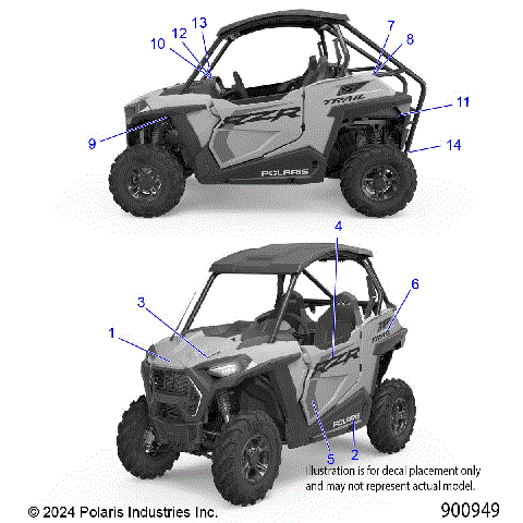 BODY, DECALS - Z25A5E87A5 (900949)