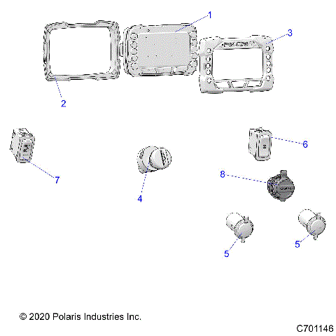 ELECTRICAL, DASH CONTROLS - R21T6A99A1/B1 (C701146)