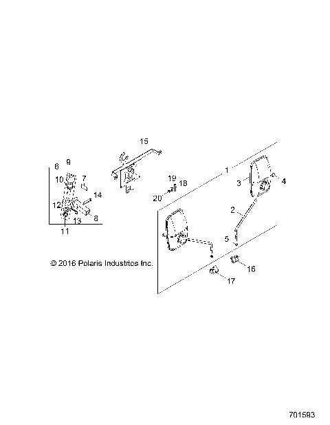 BODY, MIRROR, HITCH, LICENSE PLATE - Z17VBS87C2/CB (701593)