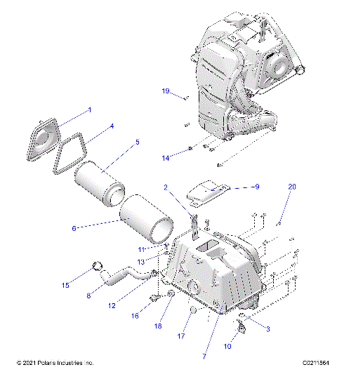 ENGINE, AIR INTAKE - A24SGS95CT/S95FT/ET (C0211564)