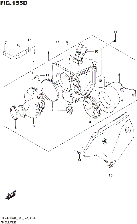 AIR CLEANER (DR-Z400S)
