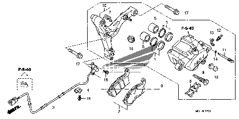 REAR BRAKE CALIPER (2)