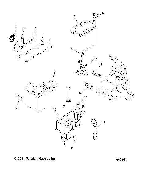 ELECTRICAL, BATTERY/BOX and CABLES - S19EKP8RS/REM E.S. OPTION (600945)