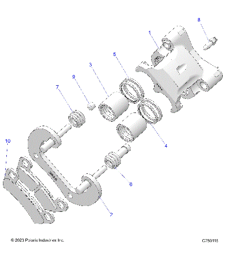BRAKES, REAR CALIPER - Z25NMF99A4/A5/B4/B5 (C750116)