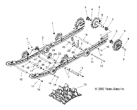 SUSPENSION, REAR - S07PS6FS/FSA (49SNOWSUSPRR600SWTCH)