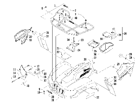 FRONT RACK, BODY PANEL, AND HEADLIGHT ASSEMBLIES [89036]