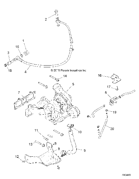 ENGINE, TURBO CHARGER MOUNTING - Z16VDE92NH/NW (700469)