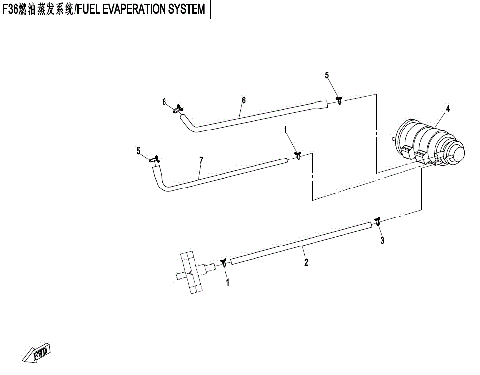 FUEL EVAPORATION RECYCLE SYSTEM