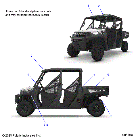 BODY, DECALS, GENERAL - R26T6E99A9/AF/AJ/AK/B9/BF/BJ (901766-01)